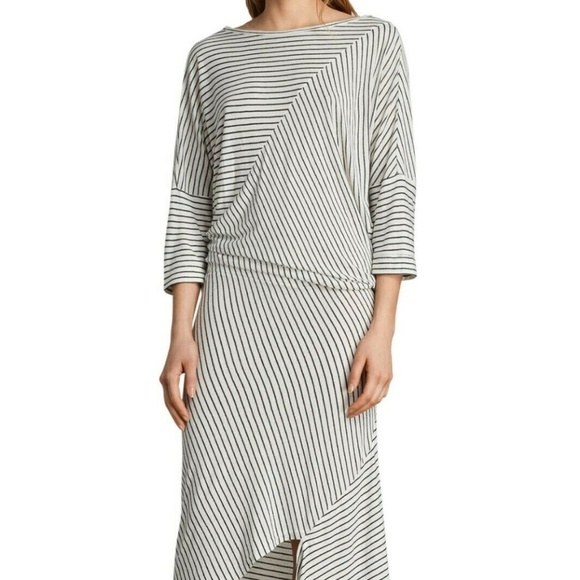 All Saints Dresses & Skirts - All Saints Cadie Stripe Midi Dress